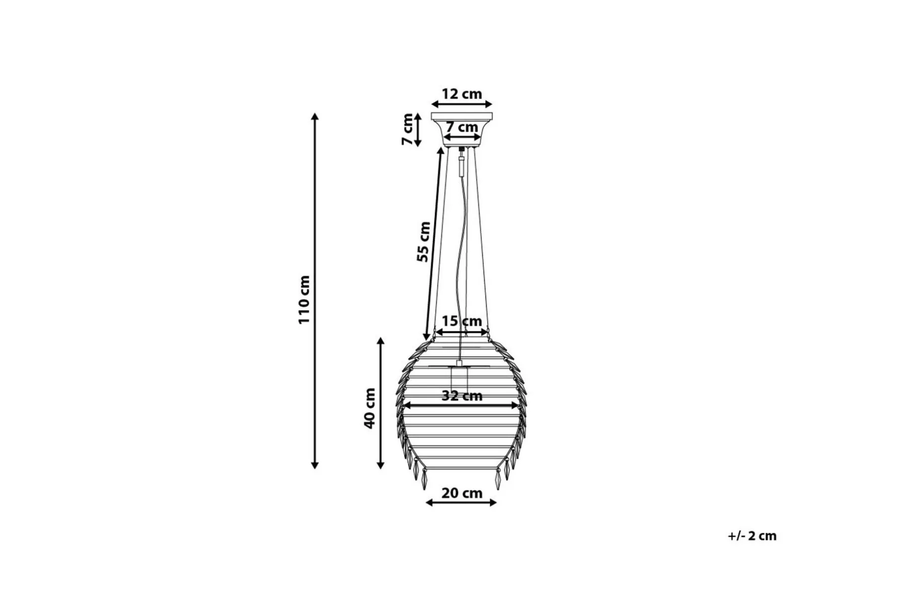 Sauer Taklampa 32 cm