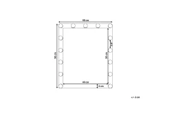 Saven Spegel LED 50x60 cm