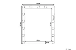 Saven Spegel LED 50x60 cm
