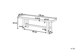 Scania Trädgårdmöbelset Utebord+ 2 Bänkar Utomhus 80 cm
