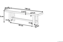 Scania Trädgårdsbänk 140 cm