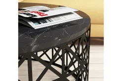 Schammel Soffbord 90 cm Runt Marmormönster