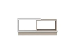 Schmida Soffbord 90x45 cm Vit/Brun