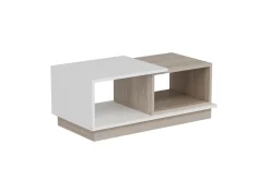 Schmida Soffbord 90x45 cm Vit/Brun