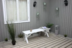 Scottsdale Sittbänk 140 cm Vit