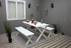 Scottsdale Sittbänk 140 cm Vit