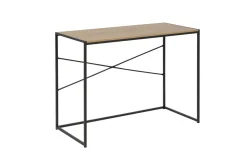 Seaford Skrivbord 100x45x75 cm Ek/Svart