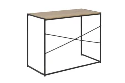 Seaford Skrivbord 100x45x75 cm Ek/Svart