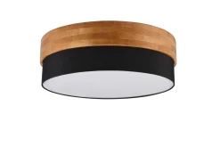 Seasons Plafond 50 cm E14 svart/ trä