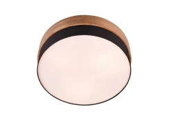 Seasons Plafond 50 cm E14 svart/ trä