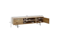 Seddik Tv-bänk 45x160 cm Rektangulär