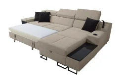 Seginus Bäddsoffa m. Divan Förvaring 3-sits 226x127
