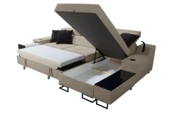 Seginus Bäddsoffa m. Divan Förvaring 3-sits 226x127
