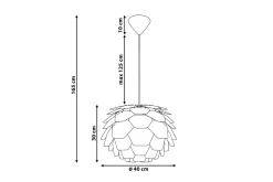 Segre Taklampa 40 cm