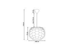 Segre Taklampa 60 cm