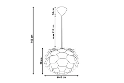 Segre Taklampa 40 cm