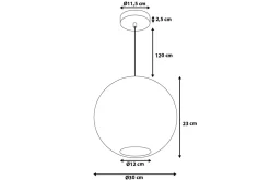 Seine Taklampa 30 cm