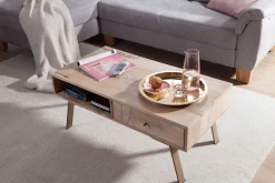 Sekuterski Soffbord 95 cm med Förvaring Låda + Hylla