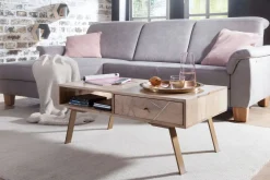 Sekuterski Soffbord 95 cm med Förvaring Låda + Hylla