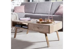 Sekuterski Soffbord 95 cm med Förvaring Låda + Hylla