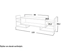 Semoure Tv-bänk 90 cm