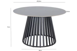 Sensi Runt Matbord utomhus 120 cm i metall