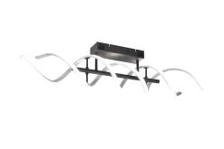 Sequence LED Plafond borstad aluminium/ mattsvart