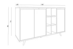 Seria Konsollbord 140 cm