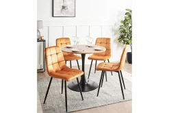 Set med 4 matstolar Powell