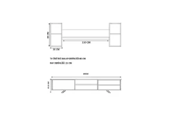Seyra Tv-stativ 45 cm