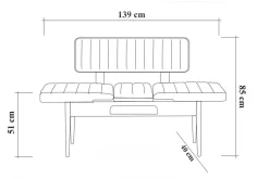 Shundrea Matgrupp 5 delar 75 cm