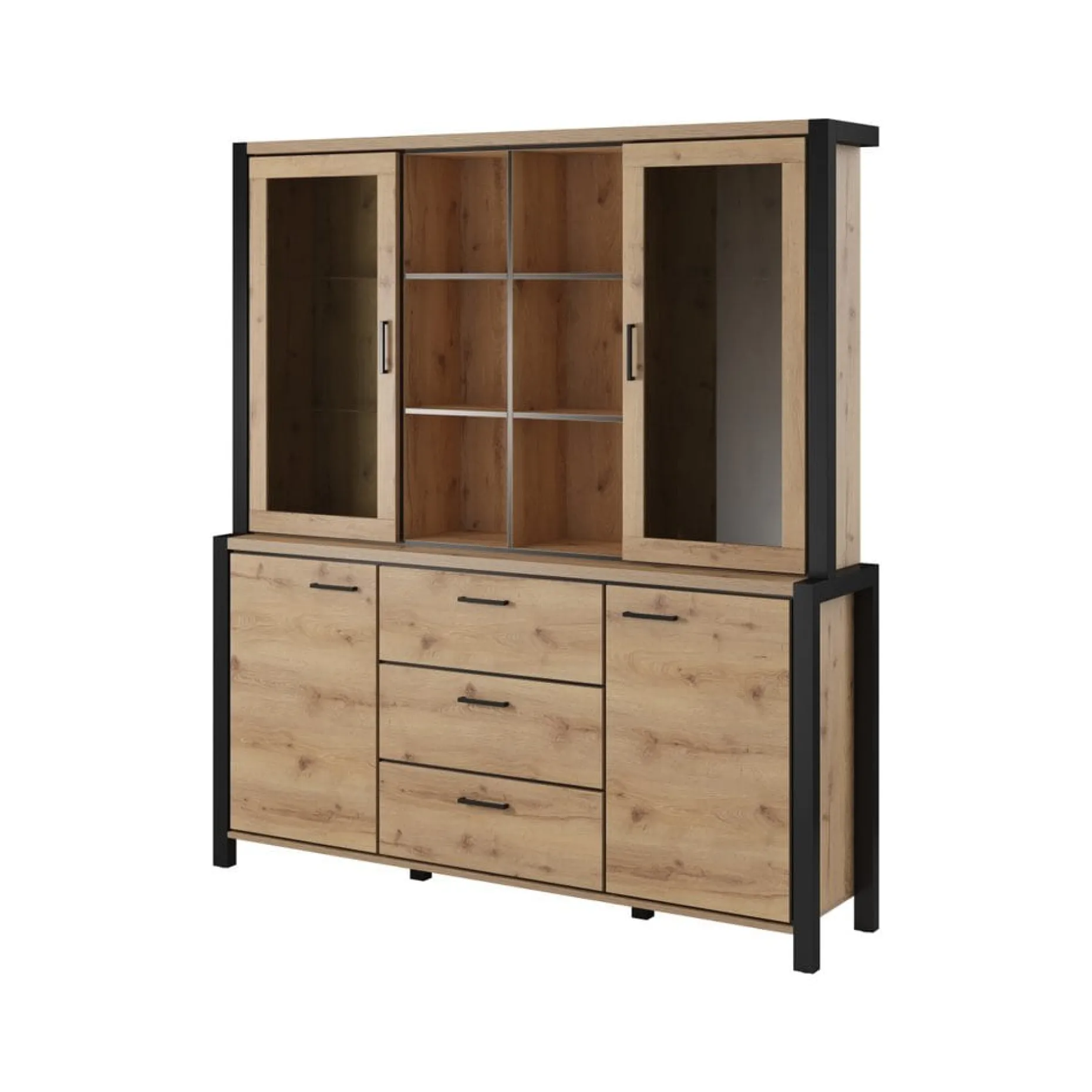 Sideboard- 26 Hörnskåpsset Aktiv 4 dörrar 3 lådor 04+26