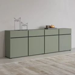Sideboard Cross 4 dörrar med 4 lådor
