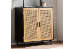 Sideboard Wohnling Melaminbelagd MDF 80 cm 2 dörrar med wienerflätning modern