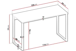Sigmana Skrivbord 125x55 cm
