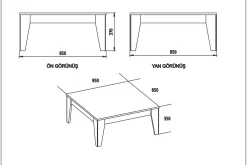 Sincerely Soffbord 85 cm Marmormönster