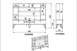 Sincerely TV-Möbelset 180 cm