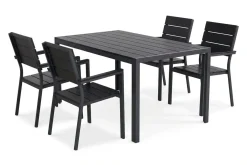 Siri Matgrupp utomhus 150 cm med 4 Tunis Aintwood Stolar