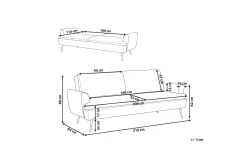 3-sits Bäddsoffa Kurioka