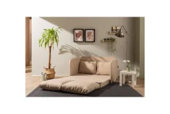 2-sits bäddsoffa Rubby (128 x 70 x 66 cm) Beige