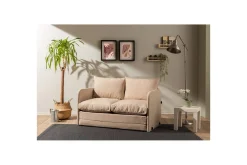 2-sits bäddsoffa Rubby (128 x 70 x 66 cm) Beige