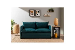 2-sits bäddsoffa Rubby (148 x 70 x 66 cm) Petrolgrön