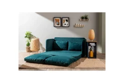 2-sits bäddsoffa Rubby (148 x 70 x 66 cm) Petrolgrön
