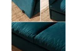 2-sits bäddsoffa Rubby (148 x 70 x 66 cm) Petrolgrön