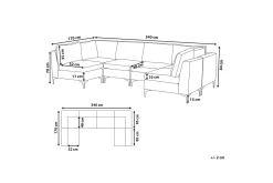 6-sits Divansoffa Samkom