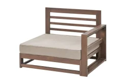 2-sitssoffa Timor Mörkt trä/grått/beige, Ja