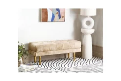 Sittbänk Roseville Beige/guld