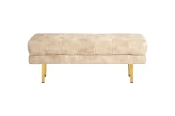 Sittbänk Roseville Beige/guld