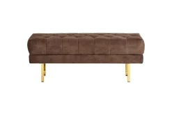Sittbänk Roseville Mörkbrun/Guld