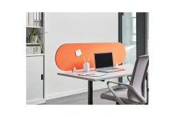 Skiljevägg för skrivbord Sparky Orange, 160x1x40 cm
